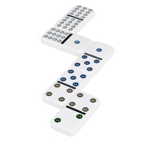 Spin Master Games, Cardinal Classics Double 15 Dominoes Set in Storage Tin, Family Board Games, 2-6 Players, for Ages 8 & Up - color: Multi Color