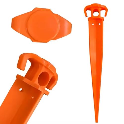 Sand Tent Stakes for Beach Camping or Pop up Canopy Ground Anchor - Pack of Three Heavy Duty 16" Inch Ground Pegs for Snow Sand Dirt Clay 40cm Garden Landscaping Backyard Stakes Built to Last. (3)