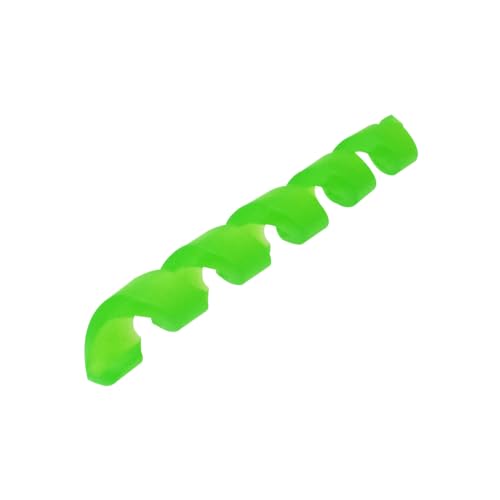 10 Pcs Each 5 Colors Wrap Spiral Bicycle Cable Sleeve Rubber Housing Protector Frame Guard for MTB Bike Shift Brake Line Pipe Anti-Friction Black Red White Green Transparent - color: Green