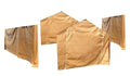 10x20 Sidewall Canopy Carport Tarp Set (4pc) Beige, UV Protected, Waterproof, Car Protection, Outdoor Events, Equipment Shelter - color: 4 PC Beige