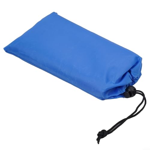 210T Polyester Camping Tarps, Waterproof Rain Fly Sun Shade Shelters With 6 Tie Points For Hiking Backpacking Beach Picnic(Blue 150x210CM) - color: Blue 150x210cm