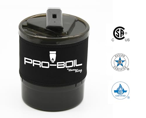 Flame King Pro-Boil All-in-One Camping and Backpacking Stove Cooking System, Boils Water in 90 Seconds, Gas Powered