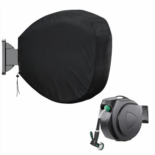 Garden Hose Reel Cover, Heavy-Duty 420D Waterproof UV-Resistant Oxford Protector, Fits 10–40m（3.94-15.75 in） hose Wall-Mounted Hose Reels (Circle) - style: Circle
