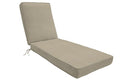 Eddie Bauer Chaise Double Piped 23X75X2.5, Canvas Taupe - color: Canvas Taupe, size: DOUBLE PIPED, style: 23x75x2.5