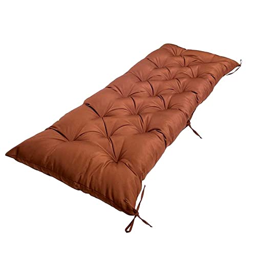 Srutirbo Waterproof Outdoor Bench Cushion, 48"x20", Swing Cushion Patio Furniture Cushions 3 Seater, for Garden Patio Furniture Lounger Bench (Deep Coffee, 48x20 in) - color: Deep Coffee