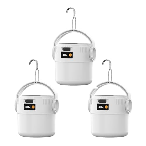 Solar Camping Lights Portable Rechargeable Lantern Hanging Tent Lamp Flashlight Spotlight Outdoor Bright Battery Operated Bulbs Outdoor for Power Outages Canopy Vendors Gathering Emergency 3 Pack - color: Solar Lantern and Flashlight-3pack