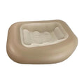 Inflatable Camping Lounger, Foldable Inflatable Sofa, Air Mattress, Couch for The Garden, Coffee - color: Coffee