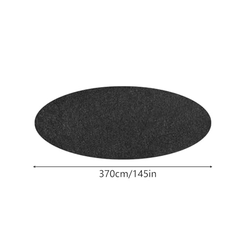 Pool Floor Mat, Easy Setup & Portable Design, Polyester, Pool Liner Pad, Ground Pad Mat, Weather-Resistant, for Gravel Cement Concrete Ground Lawn Outdoor Camping - size: Diameter 3.7 meters