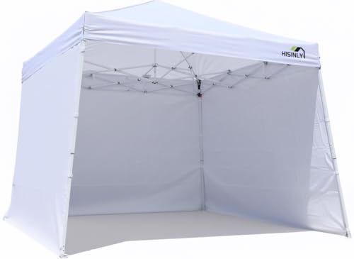 8x10 Slant Leg Pop Up Canopy Tent White Portable Heavy Duty Waterproof Vented Roof Easy Setup for Patio Outdoor Market Event - White - color: White - Slant Leg