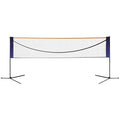 20 ft Portable Badminton Net & Adjustable Sports Net, Multi-Sport Net with Height Adjustment, Foldable Volleyball Tennis Net Set for Indoor Outdoor Court Backyard and Beach Games