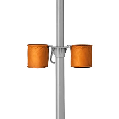 Wondershade Ultimate Portable Sun Shade Umbrella – Lightweight Adjustable Outdoor Patio & Beach Umbrella with Tripod Base (Orange) - color: Orange