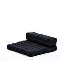 Leewadee Foldable Floor Mattress – 2 in 1 Floor Meditation Mat for Yoga and Relaxation, Seating Futon with Kapok - color: Cl02 - Black
