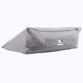 Meditation Cushion – Ergonomic Zafu Pillow for Yoga and Mindfulness – Washable Cover, Natural Buckwheat Fill, Premium Fabric (Cotton Blend/Polyester Variant) (Steel Gray, Medium) - color: Steel Gray