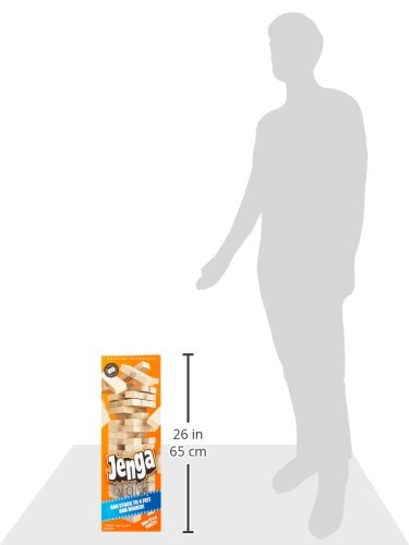 Jenga GIANT Genuine Hardwood Game (Stacks to 4+ feet. Ages 8+)