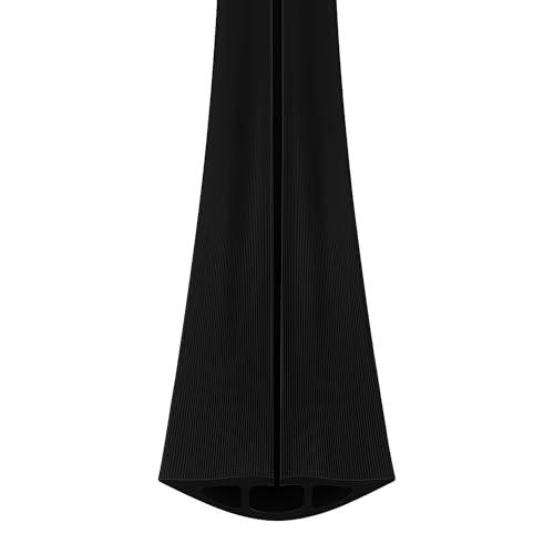 Electriduct D-2 Rubber Duct Cord Cover - 10 Feet Black Floor Cable Protector - color: Black, size: 10 ft