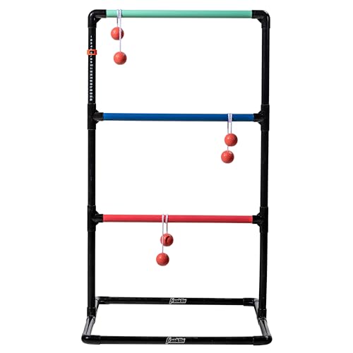 Franklin Sports Ladder Ball Set — Includes 2 Ladder Ball Targets with Weighted Bases and 6 Bolas — Ladder Golf Toss Outdoor Game For Beach or Backyard Fun — Professional, American, and Family Set Options - style: Family