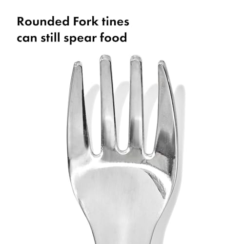 OXO Tot On-The-Go Fork and Spoon Set - Blossom - color: Blossom
