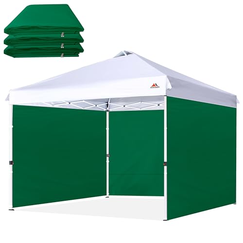 SCOCANOPY SideWall for 12x12ft Canopy Frame, 3 Pack SunWalls Only,Forest Green - color: Forest Green, size: 12X12