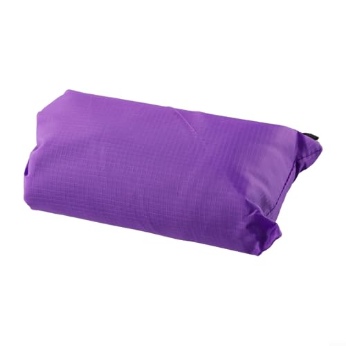 210T Polyester Camping Tarps, Waterproof Rain Fly Sun Shade Shelters With 6 Tie Points For Hiking Backpacking Beach Picnic(Purple 140x200CM) - color: Purple 140x200cm