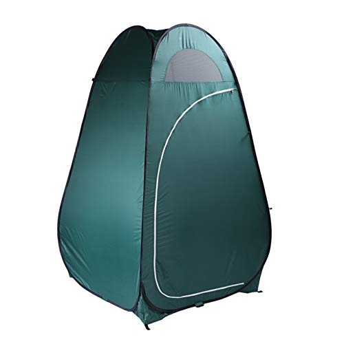 Portable Pop Up Shower Privacy Tent,Lightweight Single Toilet Shower Tents,Changing Room Dressing Tent,Waterproof Camping Shower Tents,with Carry Bag,for Picnic Beach Hiking Fishing (Army Green) - color: Army Green