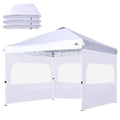 SCOCANOPY Sunwall for 10x10 Canopy Frame with Zipper, 3Pack Sunwalls Only, (White) - color: White, size: 10X10