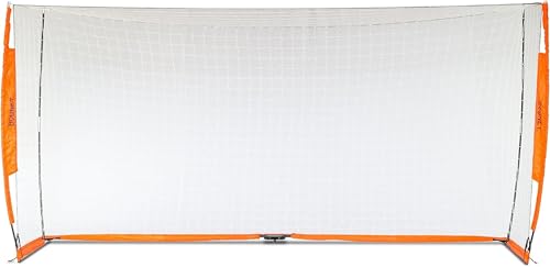 Bownet Portable Folding Soccer Goal – Pop Up Backyard & Training Soccer Net for Indoor or Outdoor – Easy Setup with Carry Bag - size: 7 x 14 Feet