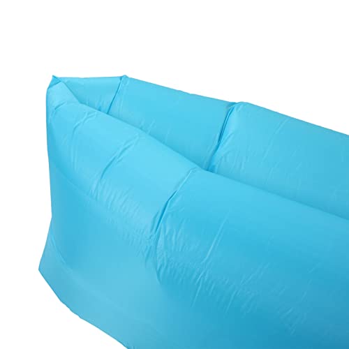HEITIGN Portable Inflatable Couch Inflatable Lounger Air Sofa Portable Foldable Comfortable Inflatable Couch with Storage Bag for Outdoor Camping Black (Sky Blue)