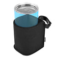 Drinking Cup Holder, Patio Curved Chaise Chair Cup Holder, Drink Holder for Swing Chair Hammock Chair Wicker Chair Egg Chair, Universal Cup & Bottle Holder for Beach Chair, Golf Cart, Wheelchair - color: Black