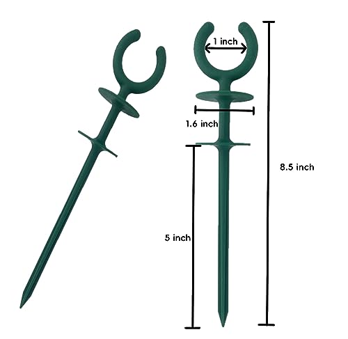 10 Pcs Green Garden Hose Guide holiday lights Holder High High Toughness plastic Nails Tools For Irrigation And Sprinkler Protect Your Plants