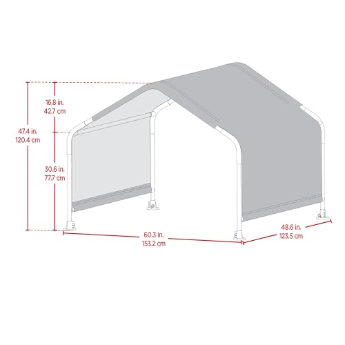 ShelterLogic 5' Outdoor Pet Shade, Versatile Pet Canopy Tent for Medium to Large-Breed Dogs, Cats, Small Animals and Livestock, Blue - size: Large