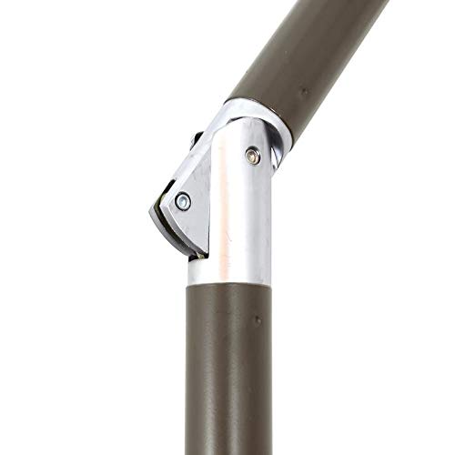 California Umbrella 9' Rd Pacific Trail Series Aluminum Patio Umbrella, Crank Lift, Push Button Tilt, Black Finish, Sunbrella Cabana Regatta fabric - color: Cabana Regatta