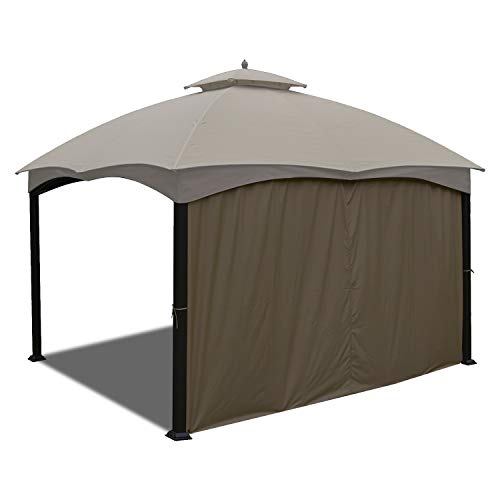 ABCCANOPY Gazebo Replacement Curtain 10'x12' - Universal Privacy Side Wall for Outdoor Gazebo, 1 Panel Only (Brown) - color: Brown, size: 10x12
