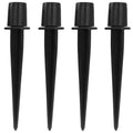 Litoexpe 4 Pack Metal Solar Lights Stake, Replacement Spike Ground Stake for Garden Lights Outdoor Enthusiasts - size: Metal-4 Pack