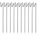 Shimeyao 10 Pack 14.5 Inch Ball End Garden Hose Guide Stakes, Heavy Duty Metal Hose Guard Spike, Water Pipe Guides for Outside Yard Lawn, Keep Hoses Out of Flower Beds to Protect Plants