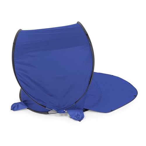 PICNIC TIME Manta Portable Beach Tent, Fully-Assembled Pop Up Tent, Beach Shade and Sun Shelter, Instant Outdoor Shade with Carrying Bag for Outdoors and UPF50+ UV Protection, (Blue) - color: Blue