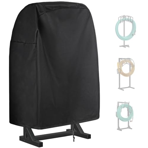 Water Hose Holders for Outside Cover, 600D Oxford Fabric Garden Hose Holder Protector with Adjustable Drawstring, Full Protection Waterproof Sunproof Outdoor Cover for Most Faucet Hangers, 30x10x30 in