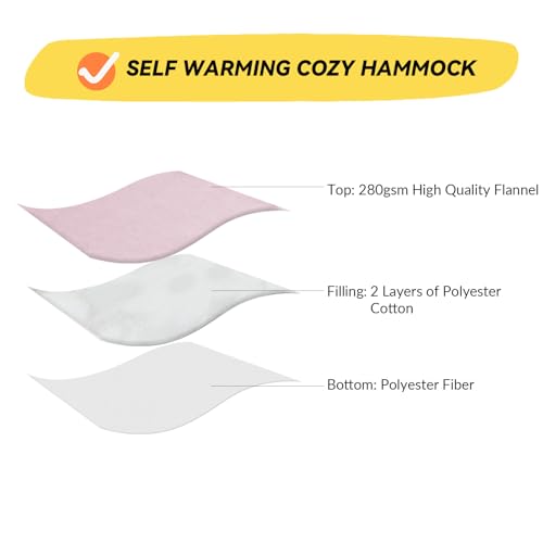 Patas Lague Cat and Dog Hammock Bed for Small Dogs, Brethable Wooden Cat Pet Rabbit Elevated Bed Cots Furniture for All Seasons Fleece Purple - color: Fleece Purple