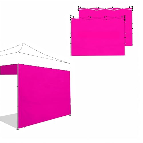 Joramoy Canopy Tent Sidewalls for 10×10 Pop Up Canopy, 3 Pack Instant Canopy Sunwall, Waterproof and UV Protection Canopy Shade Wall, Straight Leg Canopy Sidewalls 3 PCS Only(Pink) - color: Pink, size: 10×10