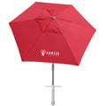 AMMSUN 8ft Large Beach Umbrellas for Sand Heavy Huty Wind Portable Commercial Grade Patio Beach Umbrella with Sand Anchor Adjustable Height Air Vent UPF 50+ Telescoping Pole without tilt Red - color: Red