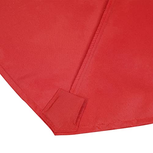 Sunnyglade 7.5ft Patio Umbrella Replacement Canopy Market Umbrella Top Outdoor Umbrella Canopy with 6 Ribs - color: Red
