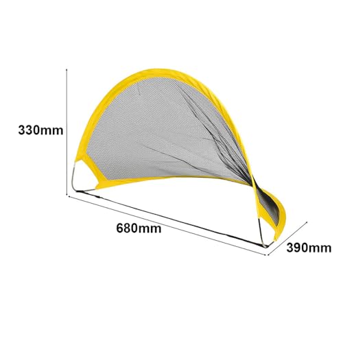 Packable 2 Pack Soccer Goal Pop Up Backyard Portable Soccer Goal Net Foldable Indoor Outdoor Kids Soccer Goal Set Soccer Training Equipment Soccer Ground Stakes