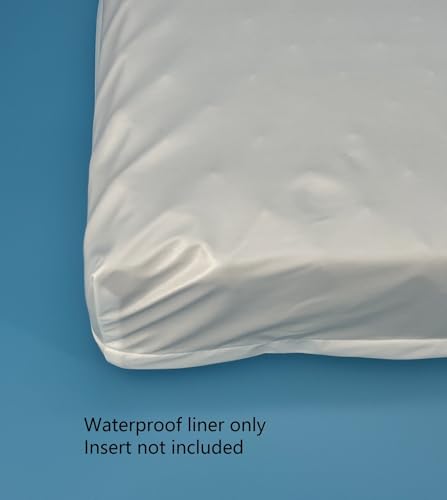 Waterproof Dog Bed Liner with Zipper Removable Washable for 24 x 18 Inch Dog Crate Beds - size: 24x18x3 inch
