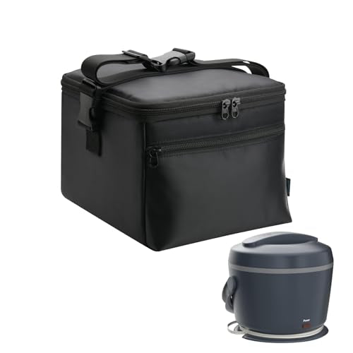 Beautyflier Carrying Bag Compatible with Crock-Pot 20oz Electric Food Warmer, Reusable Insulated Food Thermos Storage Bag with Adjustable Strap, Great for Road Trips Picnic Beach (Bag Only)