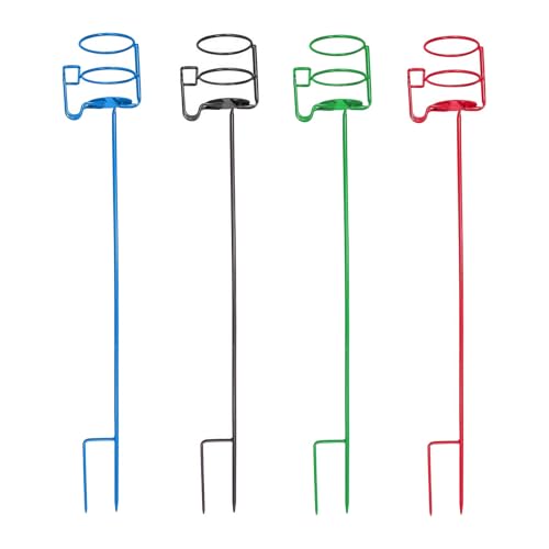 Decko OutDoor 30215 Outdoor Beverage and Phone Holder yard Stakes, heavy duty set of 4