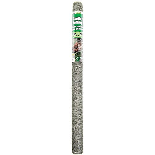 YARDGARD 308410B Fence Poultry Netting, 3'by10', Silver - size: 36 Inches x 10 Feet