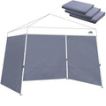 Canopy Sidewalls for 11x11,12x12 Slant Leg Pop Up Tent,3 Pack Sunwalls Only,(Gray) - color: Gray, size: 12X12
