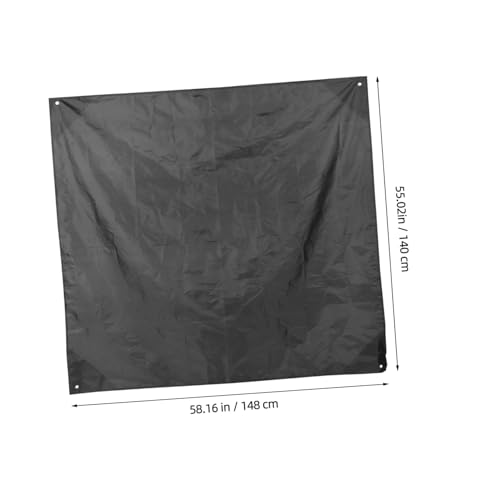 Angoily Waterproof Outdoor Picnic Blanket Mat with Oxford Fabric, Foldable Portable Camping Ground Sheet for Beach, Tent, and BBQ Use – Black, Moisture-Resistant Picnic Pad