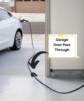Ev Charging Cable Garage Door Pass Through Garage Cord Protector Prevents Wires from Cut’s
