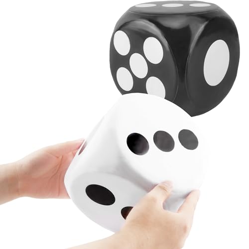 2 Pieces 6 Inches Large Foam Dice Set Giant Foam Dice Soft Dot Dice Toy for Family Educational Toys Parent Child Board Games Nights Casino Themed Party Decoration (Color Set 2) - color: Color Set 2