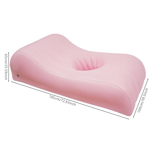 BBL Recovery Air Mattress with Center Hole-Blow Up Mattress Inflatable Couch Waterproof Air Mattress Medical Sofa Chair,PVC Inflatable Bed, Portable Post-Surgery Support Bed for Home & Travel